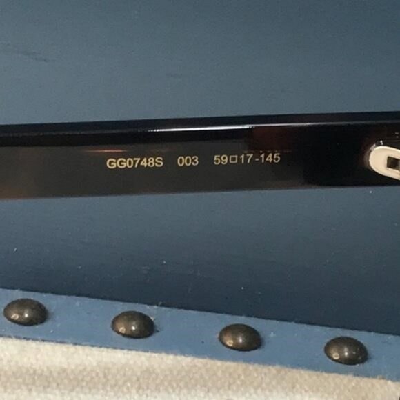 Gucci GG0748S 003 Havana/Green Rectangular Sunglasses – New Authentic ✨ - Picture 6 of 7